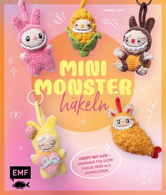 Schlüsselanhänger häkeln: Mini-Monster für Labubu-Fans - Yvonne Rapp