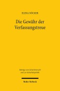 Cover-Bild zum Titel 'Die Gewähr der Verfassungstreue' von 'Elena Nöcker'