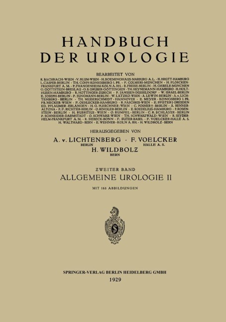 Allgemeine Urologie - Henning Brütt, L. Casper, H. Holthusen, A. Lichtenberg, P. F. Richter