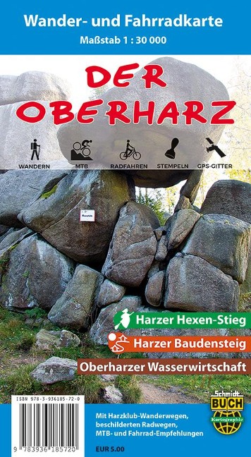 Der Oberharz Wander- und Fahrradkarte 1 : 30 000 - 