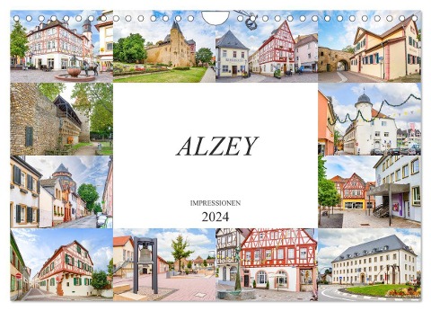 Alzey Impressionen (Wandkalender 2024 DIN A4 quer), CALVENDO Monatskalender - Dirk Meutzner