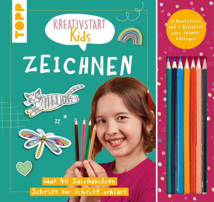 Kreativstart Kids Zeichnen. Anleitungsbuch und Material - Frechverlag