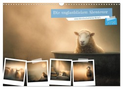 Cover-Bild zum Titel 'Die unglaublichen Abenteuer eines durchschnittlichen Schafs (Wandkalender 2026 DIN A3 quer), CALVENDO Monatskalender' von 'Anne Seltmann'