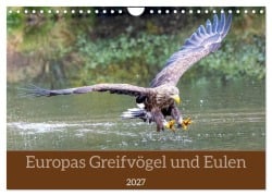 Cover-Bild zum Titel 'Europas Greifvögel und Eulen (Wandkalender 2027 DIN A4 quer), CALVENDO Monatskalender' von 'Manuel Weiter'