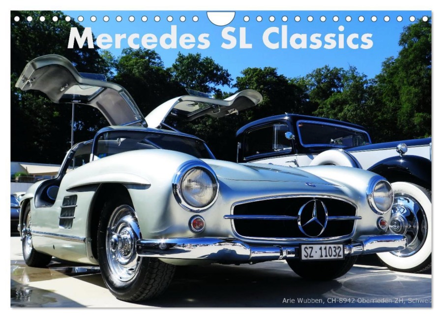 Mercedes SL Classics (Wandkalender 2025 DIN A4 quer), CALVENDO Monatskalender - Arie Wubben