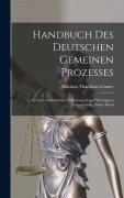 Cover-Bild zum Titel 'Handbuch Des Deutschen Gemeinen Prozesses' von 'Nikolaus Thaddäus Gönner'