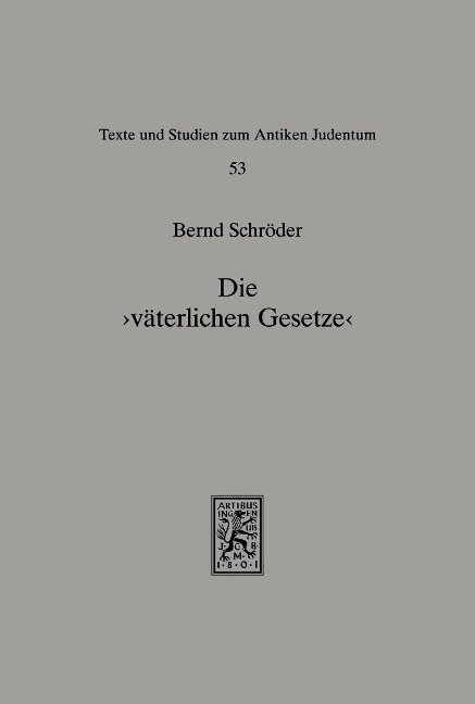Die 'väterlichen Gesetze' - Bernd Schröder