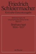 Cover-Bild zum Titel 'Briefwechsel 1806-1807' von ''