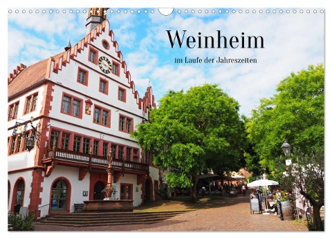 Weinheim im Laufe der Jahreszeiten (Wandkalender 2025 DIN A3 quer), CALVENDO Monatskalender - Ilona Andersen