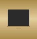 Foto-Bastelkalender Gold 2025 - Do it yourself calendar 21x22 cm - datiert - Kreativkalender - Foto-Kalender - Alpha Edition - 