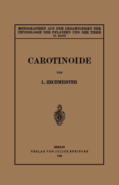 Carotinoide - L. Zechmeister