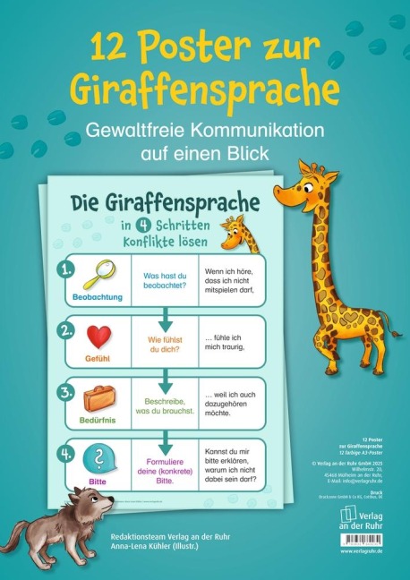 12 Poster zur Giraffensprache - Redaktionsteam Verlag an der Ruhr