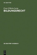 Cover-Bild zum Titel 'Bildungsrecht' von 'Ernst-Wilhelm Luthe'