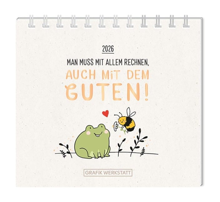 Mini-Kalender 2026 Man muss mit allem rechnen - 