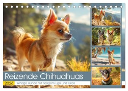 Reizende Chihuahuas. Winzige Hunde mit riesigem Ego und Grips (Tischkalender 2026 DIN A5 quer), CALVENDO Monatskalender - Rose Hurley