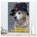 Germanys Best Dog Models - gestylte Labrador und Golden Retriever (hochwertiger Premium Wandkalender 2024 DIN A2 hoch), Kunstdruck in Hochglanz - Gabriele Voigt-Papke