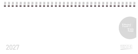 Cover-Bild zum Titel 'Tischkalender quer Classic Colourlux 2027 weiß' von ''