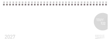 Cover-Bild zum Titel 'Tischkalender quer Classic Colourlux 2027 weiß' von ''