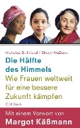 Cover-Bild zum Titel 'Die Hälfte des Himmels' von 'Nicholas D. Kristof, Sheryl WuDunn'