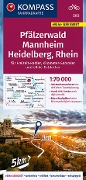 Cover-Bild zum Titel 'KOMPASS Fahrradkarte 3352 Pfälzerwald, Mannheim, Heidelberg, Rhein 1:70.000' von ''