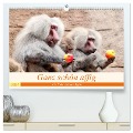 Ganz schön affig - Der Kalender der Affen (hochwertiger Premium Wandkalender 2024 DIN A2 quer), Kunstdruck in Hochglanz - Arno Klatt