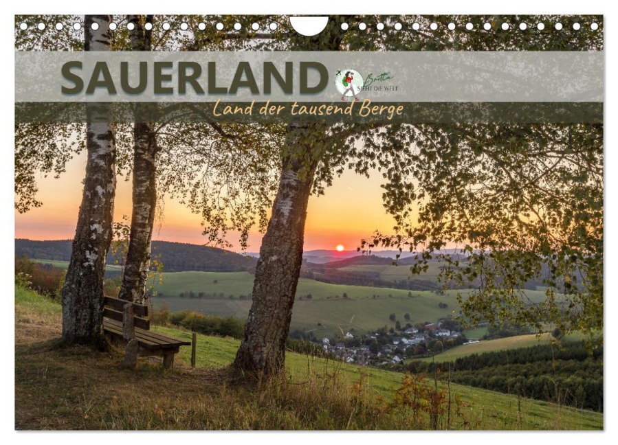 Sauerland - Land der tausend Berge (Wandkalender 2026 DIN A4 quer), CALVENDO Monatskalender - Britta Lieder