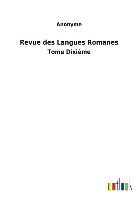 Revue des Langues Romanes - Anonyme