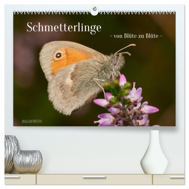 Schmetterlinge - von Blüte zu Blüte - (hochwertiger Premium Wandkalender 2026 DIN A2 quer), Kunstdruck in Hochglanz - Angelika Meister