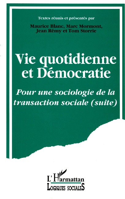Vie quotidienne et démocratie - Blanc