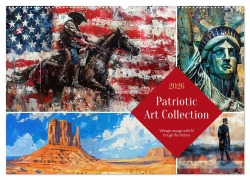 Patriotic Art Collection (Wall Calendar 2026 DIN A2 landscape), CALVENDO 12 Month Wall Calendar - Kerstin Waurick