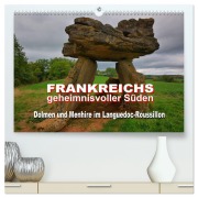 Cover-Bild zum Titel 'Frankreichs geheimnisvoller Süden - Dolmen und Menhire im Languedoc-Roussillon (hochwertiger Premium Wandkalender 2026 DIN A2 quer), Kunstdruck in Hochglanz' von 'Thomas Bartruff'