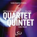 Cover-Bild zum Titel 'Quartet Quintet' von 'Gwilym/LSO Percussion Ensemble Simcock'