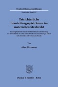 Cover-Bild zum Titel 'Tatrichterliche Beurteilungsspielräume im materiellen Strafrecht' von 'Alina Herrmann'