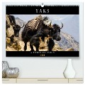 Yaks - auf steinigen Pfaden (hochwertiger Premium Wandkalender 2024 DIN A2 quer), Kunstdruck in Hochglanz - Renate Utz