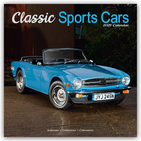 Classic Sports Cars - Sportwagen-Oldtimer 2025 - 16-Monatskalender - Avonside Publishing Ltd