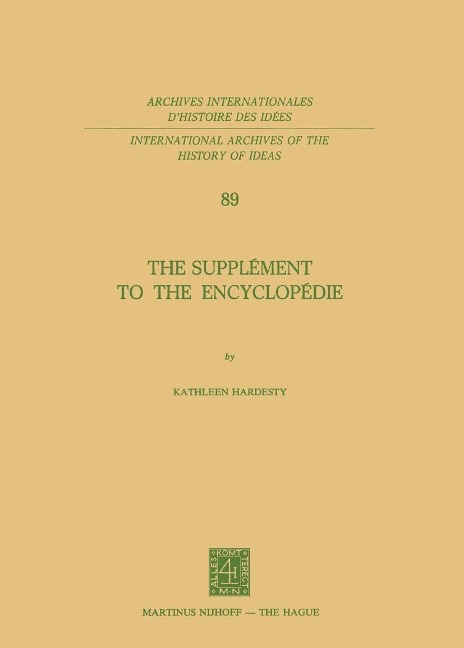 The Supplément to the Encyclopédie - Kathleen Hardesty