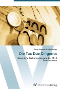 Cover-Bild zum Titel 'Die Tax Due Diligence' von 'Georg Alexander Schabetsberger'