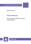 Cover-Bild zum Titel 'Technikerhaltung' von 'Eberhard Simon'