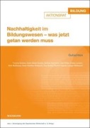 Cover-Bild zum Titel 'Nachhaltigkeit im Bildungswesen - was jetzt getan werden muss' von ''