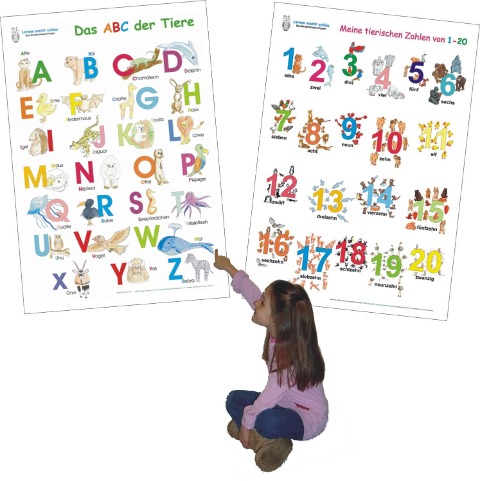 Das ABC der Tiere/Meine tierischen Zahlen/2 Poster - 