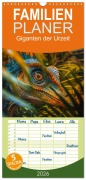 Familienplaner 2026 - Giganten der Urzeit mit 5 Spalten (Wandkalender, 21 x 45 cm) CALVENDO - Steffen Gierok-Latniak