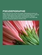 Pseudepigraphie - 