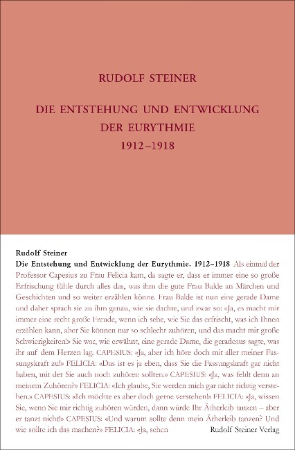 Die Entstehung und Entwicklung der Eurythmie 1912-1918 - Rudolf Steiner