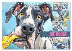 Die Dogge. Lustige Hunde Cartoons für gute Laune (Tischkalender 2026 DIN A5 quer), CALVENDO Monatskalender - Rose Hurley