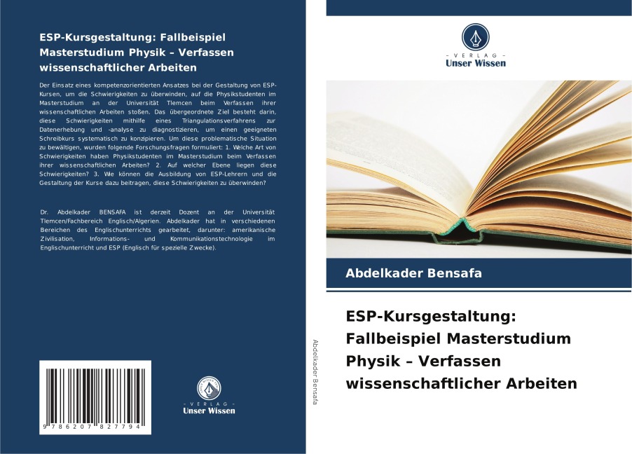 ESP-Kursgestaltung: Fallbeispiel Masterstudium Physik - Verfassen wissenschaftlicher Arbeiten - Abdelkader Bensafa