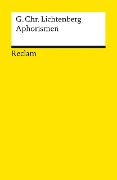 Cover-Bild zum Titel 'Aphorismen' von 'Georg Ch Lichtenberg'
