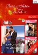 Cover-Bild zum Titel 'Reich & Schön - Best of Julia 2019' von 'Lynne Graham, Chantelle Shaw, Kate Hewitt, Kate Hewitt'