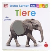 Cover-Bild zum Titel 'Erstes Lernen Fühl-Leporello. Tiere' von 'DK Erstes Lernen'