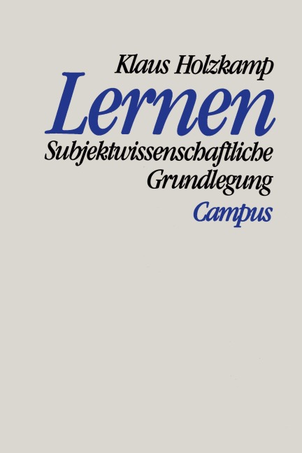 Lernen - Klaus Holzkamp