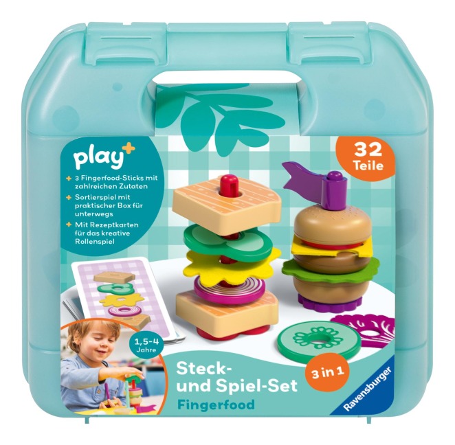 Play+ Steck- und Spiel-Set: Fingerfood - ab 1,5 Jahre - 